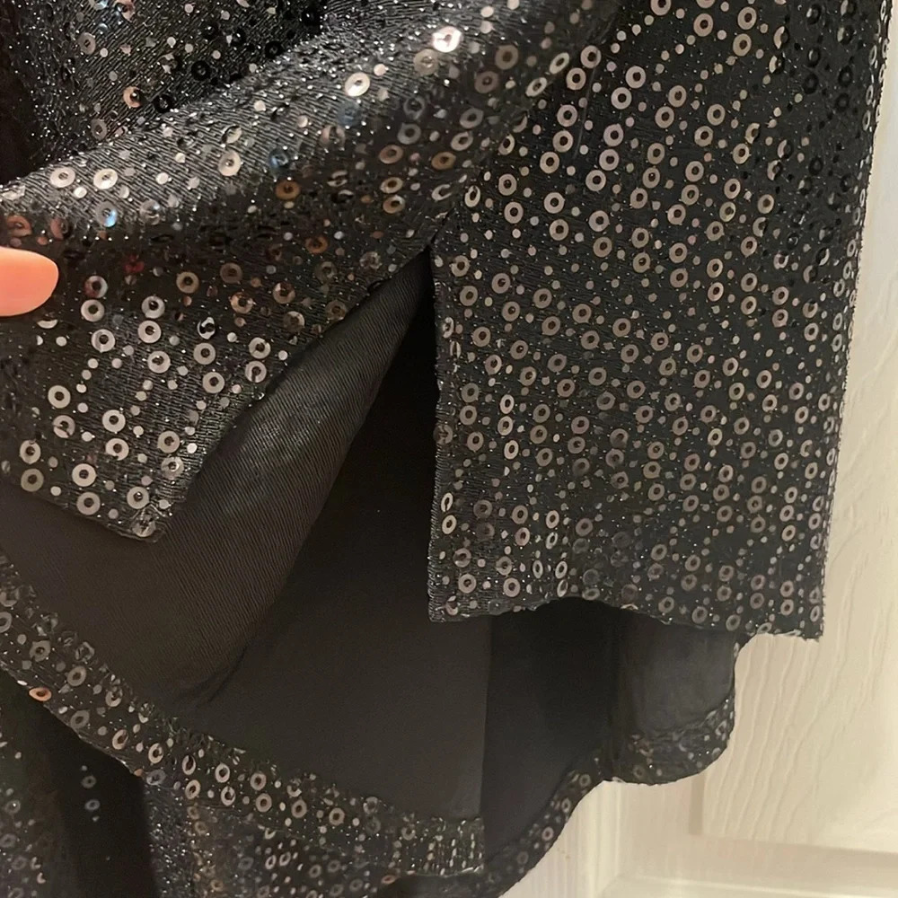 Slinky brand asymmetrical All sequin tunic top size 3X - Picture 6 of 9